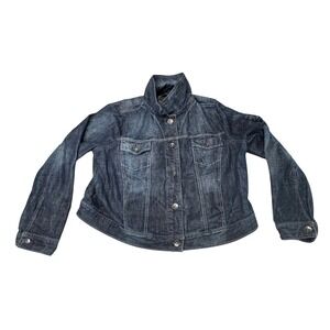Cruel Embroidered Women's Denim Jacket XXL Native American‎ Motiffs Western Wear